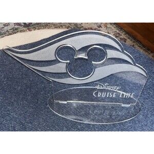 DISNEY CRUISE LINE DCL Original Disney Cast Member Prop ~ Clear Desk Sign (MM)